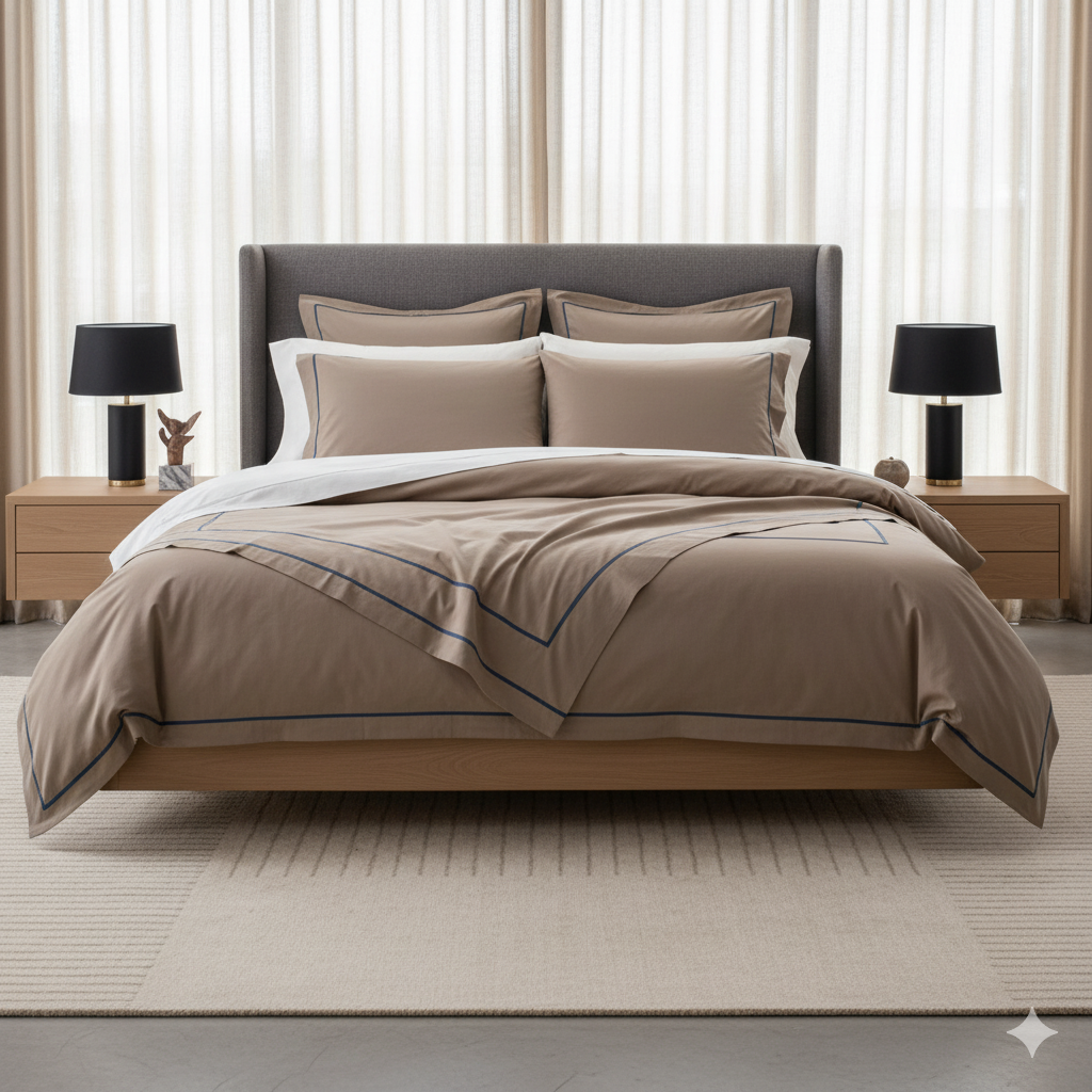 أطقم ملاءات سرير قطنية فاخرة