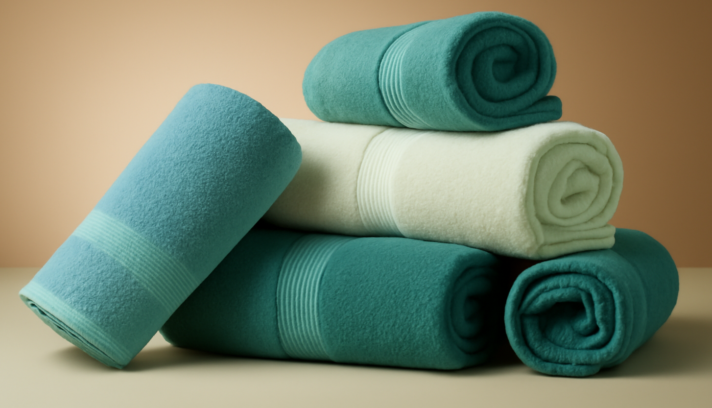 مناشف قطنية بلون بيج - image 3